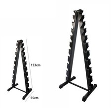 x Rastrelliera Supporto Verticale Porta 20 Manubri Pesi Palestra Espositore dfh