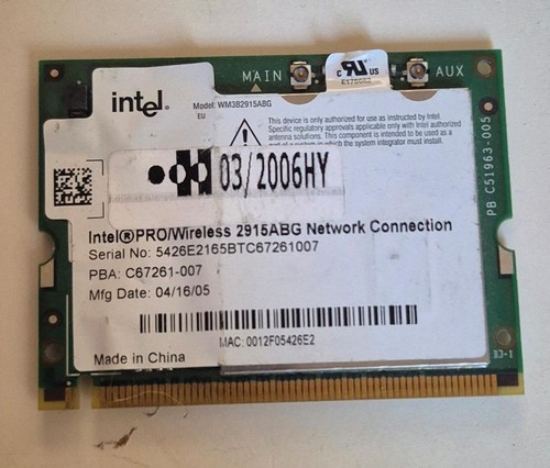 Schede wifi intel pro - intel, pro/wireless