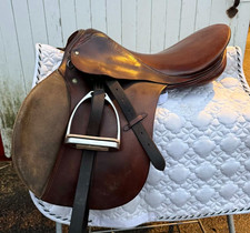 STUBBEN - Sella inglese da salto SHOW - 18" - "SIEGFRIED" - Pelle/ferri - WOW