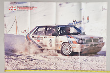 POSTER MIKI BIASION - SIVIERO RALLY MONTECARLO 1987 LANCIA DELTA 4WD AUTOSPRINT