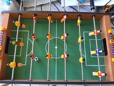 Calcio Balilla, Legno Biliardino da Tavolo,Teorema, 6 Stecche 18 Omini 49x29x9cm