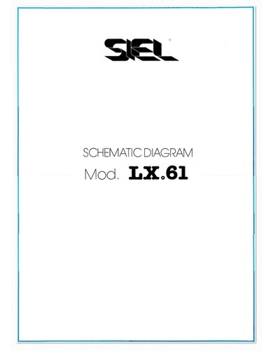 Siel lx61 service manual - lx61,