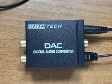 Convertitore Audio Digitale Analogico Ottico GBC TECH , Completo Di Cavetteria