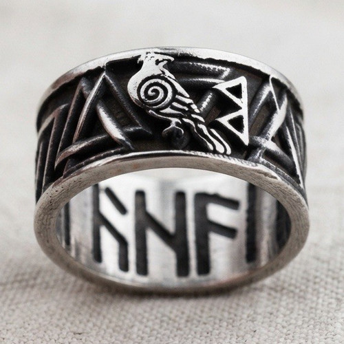 Anello fascia larga runa - larga,