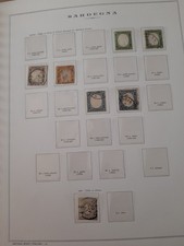 BLOCCO FRANCOBOLLI ANTICHI STATI SARDEGNA.