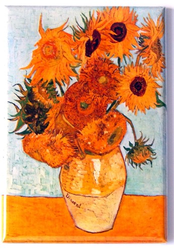 Girasoli magnete frigo - magnete, vincent