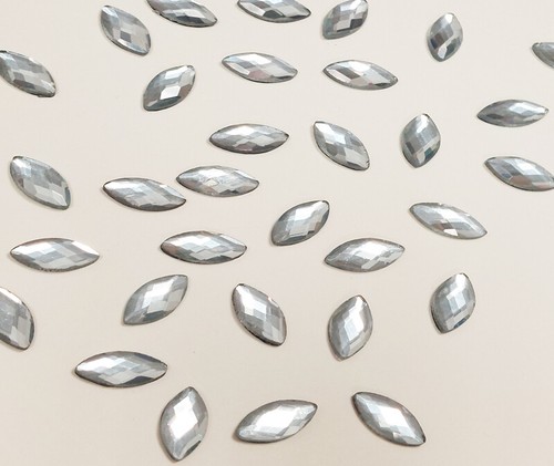 Hotfix elipse crystal 8mm - crystal, x