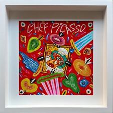 Opera incorniciata: Chef Picasso Bruno Donzelli SERIGRAFIA Numerata 40x40