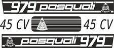 ADESIVI DECALCOMANIE PASQUALI 979 PER TRATTORI AGRICOLI GOMMATI PASQUALI 979