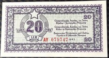 Lire 1945 occupazione - lire,