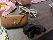 rayban meta transition bianco zaffiro blu, foto 12mpx ia meta occhiali da sole