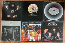 Lot of 6 Queen Vinyl LPs II A