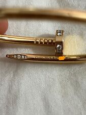 Bracciale JUSTE UN CLOU/Just a Nail Cartier oro giallo e brillanti misura 16 