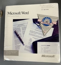 Microsoft WORD 4.0 software e