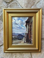 Quadro -Strada Di Città- Enrico Aprile dipinto a olio