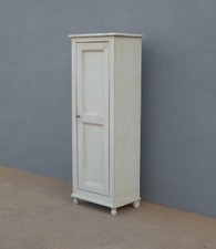 Armadio stipo bonnetiere colonna ad un'anta laccato Shabby Chic, L 60 cm!