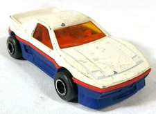 Majorette 206 Pontiac Fiero Bianco 1/55 Vintage Pressofuso Auto Francia –