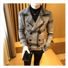 Cappotto uomo misto lana corto