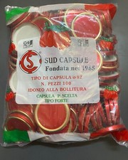 1 Busta Tappi Vasetti Capsule 100 Pezzi Da Diametro 53 70 82 Prima Scelta Forte