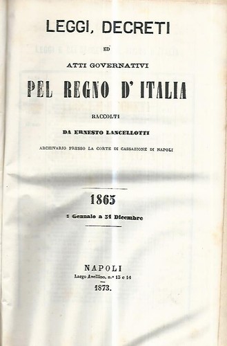 Leggi decreti atti - leggi,decreti, ed