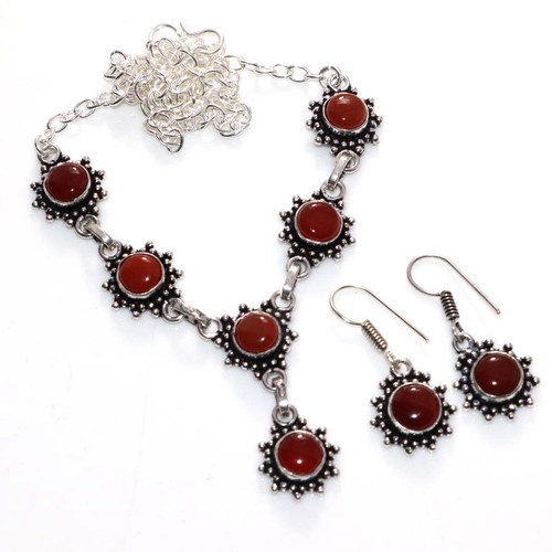 Set orecchini collana corniola