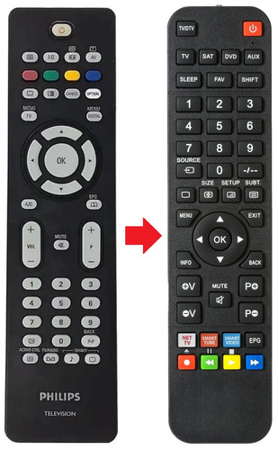 Telecomando adatto per philips - per,