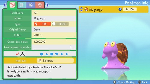 Shiny magcargo 6ivs pokemon - magcargo,