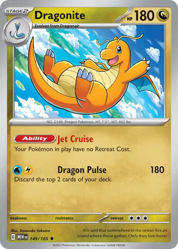 Dragonite 149 165 pokemon - -,