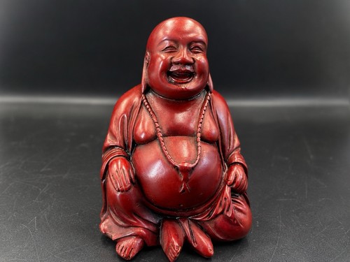 Vintage happy buddha figurine - vintage,