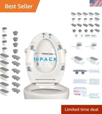 Durable 10-Piece Toilet Seat