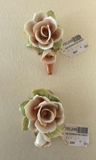Coppia rose Capodimonte in