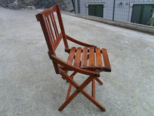 VECCHIA PICCOLA SEDIA SEDIOLINA SEGGIOLINA IN LEGNO DEGLI ANNI 50/60 - VINTAGE