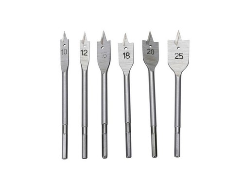 Trapani fresa piana set - 6, pz