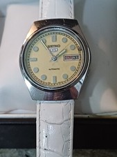 Automatico acciaio Seiko 5 giallo militare anni 70