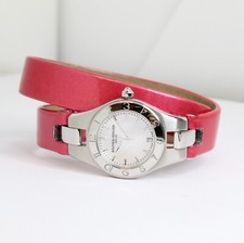 Orologio al Quarzo Baume Mercier Linea con Cinturino Rosa e Quadrante Madreperla