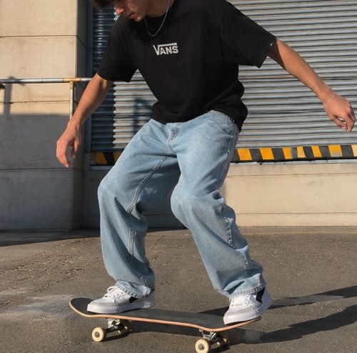Jeans vans check - vans, larghi