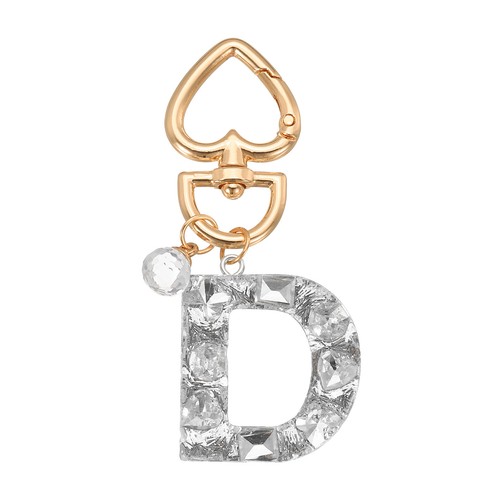 Keychain with letter - with, d