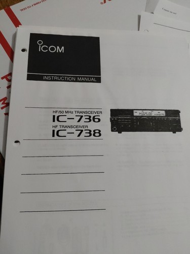 Icom 736 ic 738 - ic-736, ic-738