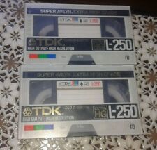 4 cassette TDK L-250 SUPER EXTRA HG nuove sigillate beta super avilyn 78m video