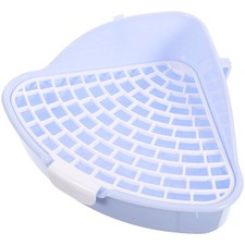  Lettiera per conigli triangolare per animali domestici, in plastica, per