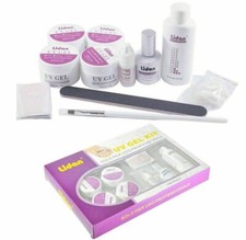 KIT COMPLETO LIDAN RICOSTRUZIONE UNGHIE NAIL ART GEL UV