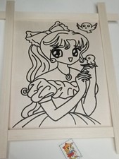 Disegno Predisegnato su Compensato 24x20 con cornice x Colorare o Mosaico Pietra