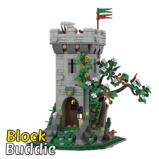 Castello dei Cavalieri Medioevo Torre Castle Fantasy Winter - 704 Pezzi Blocchetto di Bloccaggio