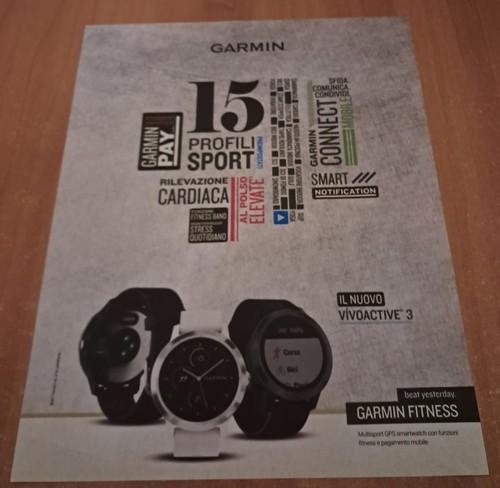 Pubblicità garmin vivoactive - pubblicità,