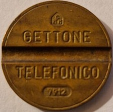 GETTONE TELEFONICO  SERIE CMM 7912 ANNO 1979 MESE DICEMBRE IL PASSATO TELEFONICO