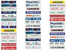 SUBBUTEO NEWS !!! ATALANTA  42 ADESIVI SPONSOR & PARTNERS per  TRIBUNA GRADINATA