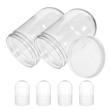  6 Pcs Empty Snow Globe Diy