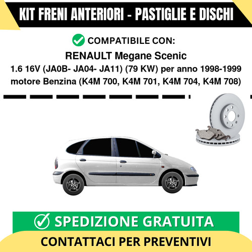 Kit freni anteriori renault - kit,