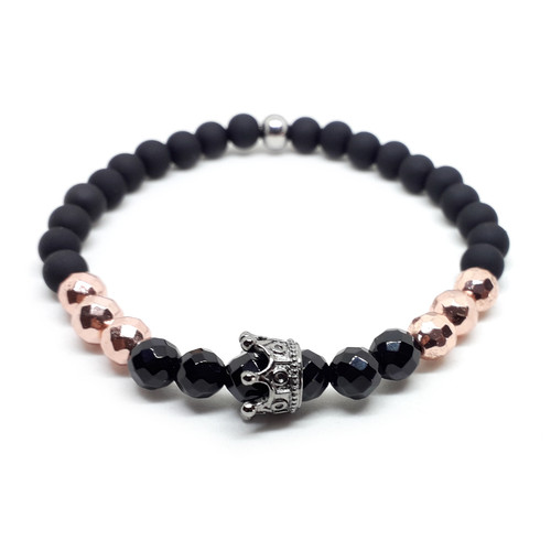 Bracciale corona king queen - bracciale,