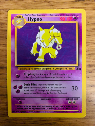 Hypno non holo - holo, fossil